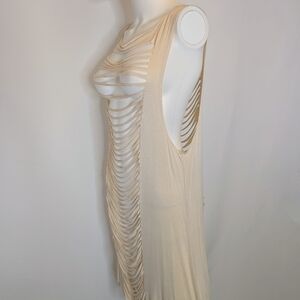 Lilian Slashed Cutout T-shirt Maxi Dress One Size